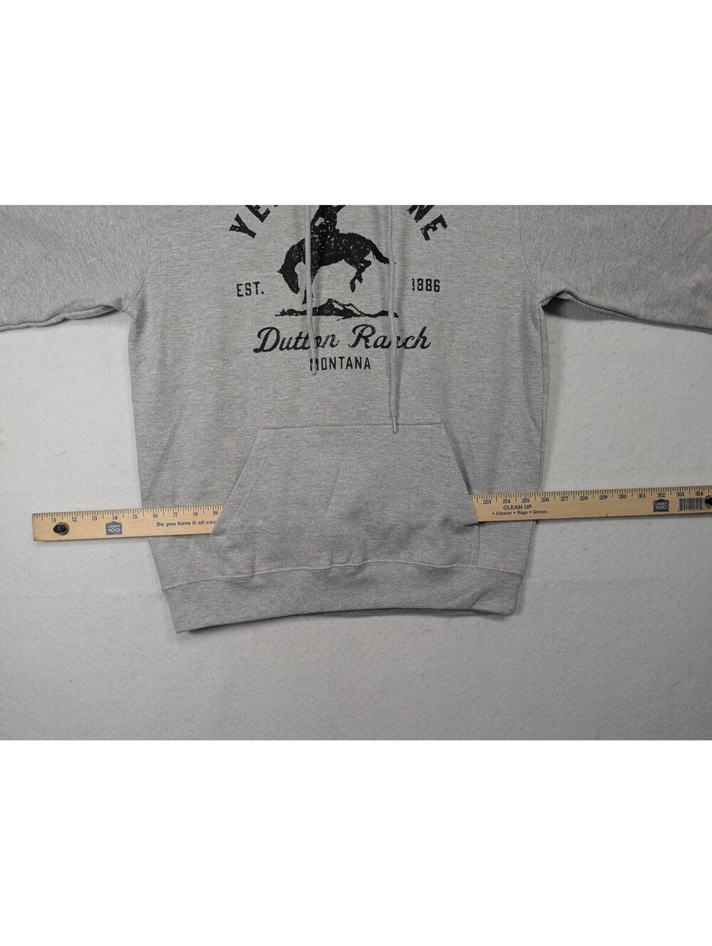 Yellowstone - Dutton Ranch - Montana - Long Sleeve Hoodie Sweatshirt - Size M - Picture 6 of 15